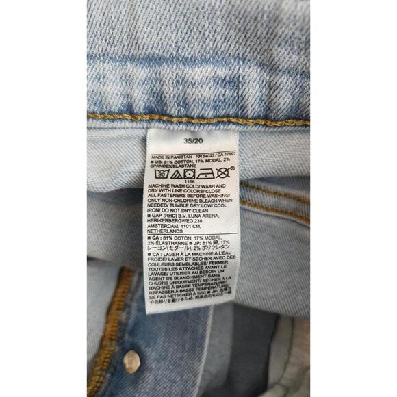 Banana Republic Jeans Womens 35/20 Cropped Bootcut Button Fly Distressed Raw Hem - Picture 6 of 6